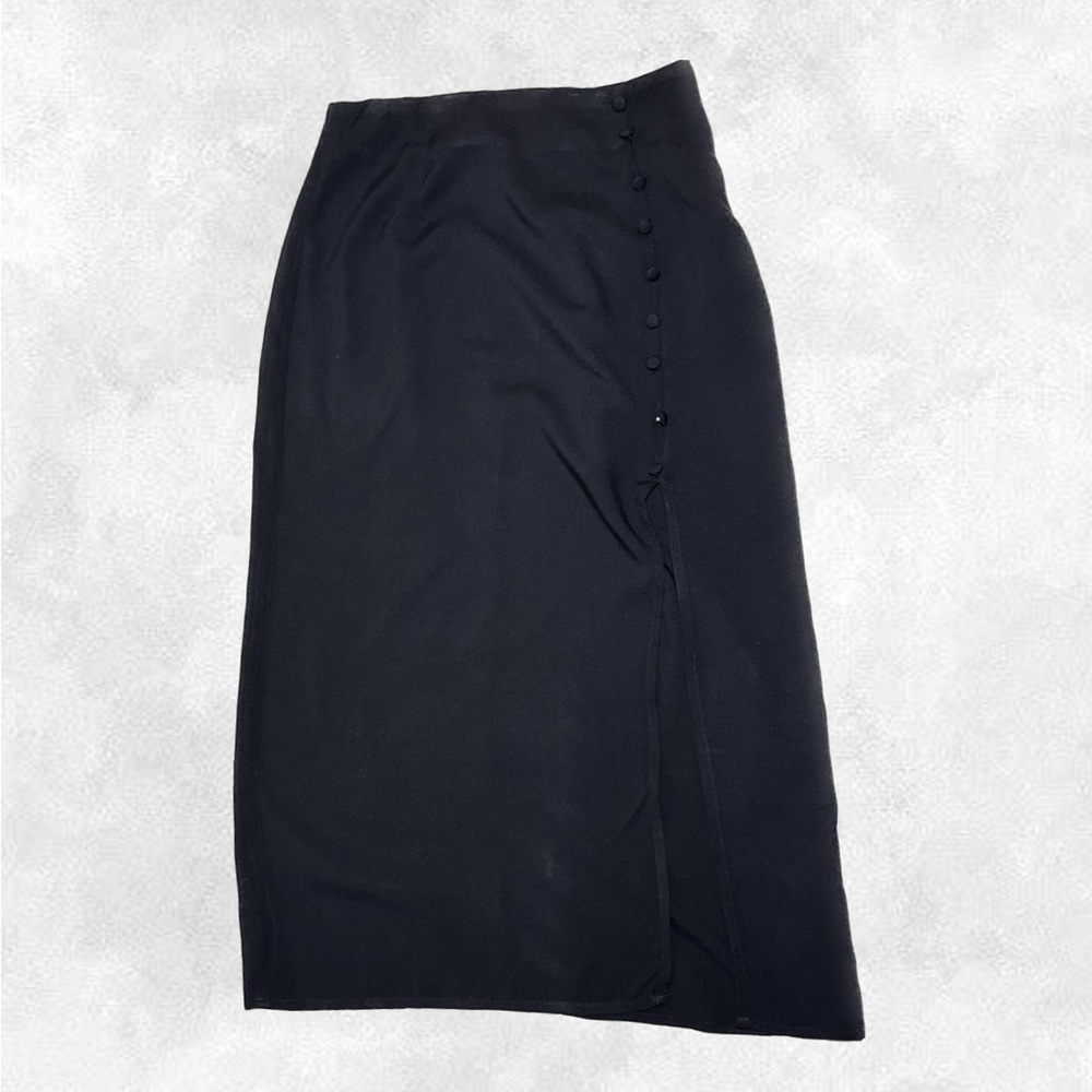 H&M Black Midi Length Skirt